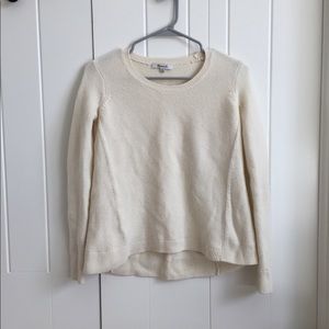 Madewell white knitted sweater EUC